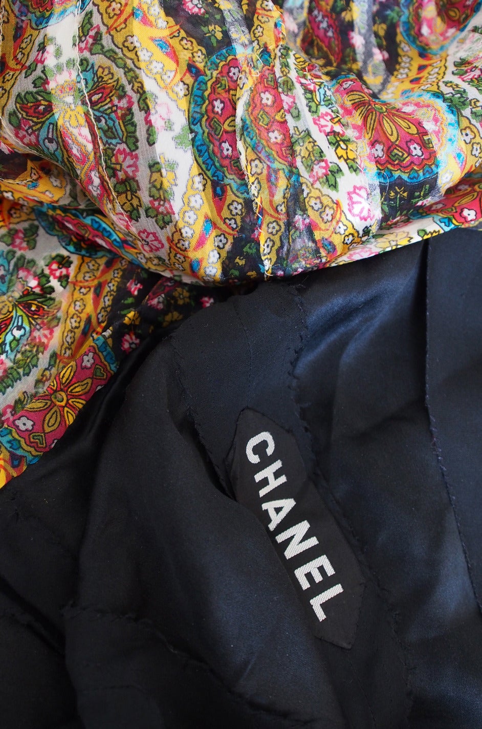 1974 True Haute Couture Chanel Silk Chiffon Dress 6
