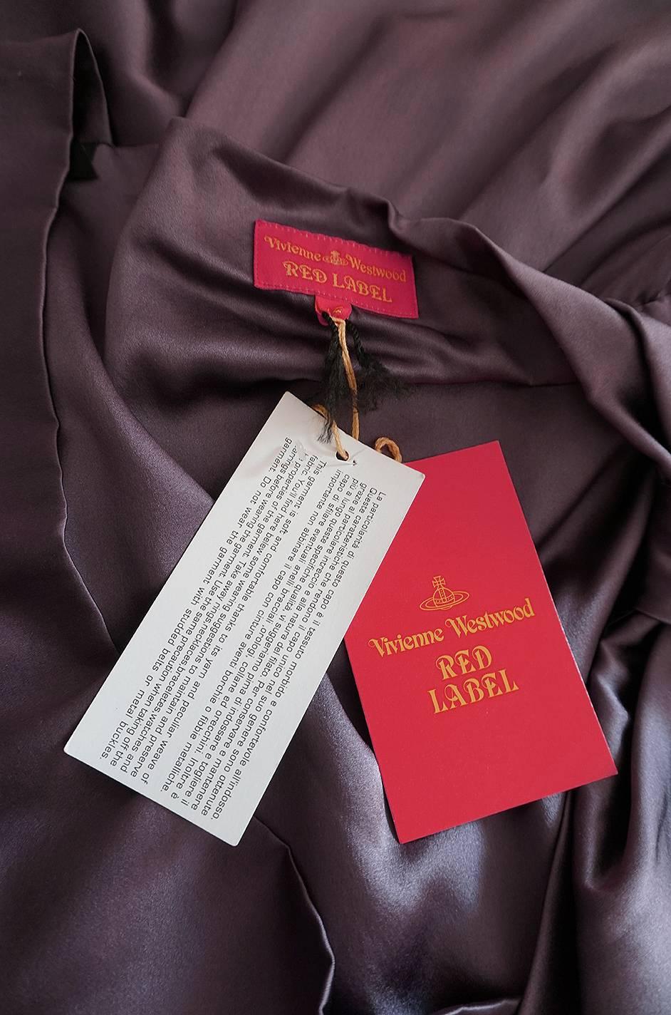 Vivienne Westwood Light Purple Draped Red Label Dress, 1990s  3
