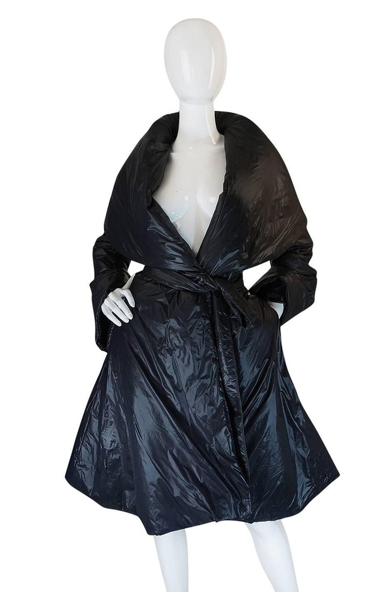 1980s OMO Norma Kamali Black Sleeping Bag Coat with Hood at 1stDibs ...