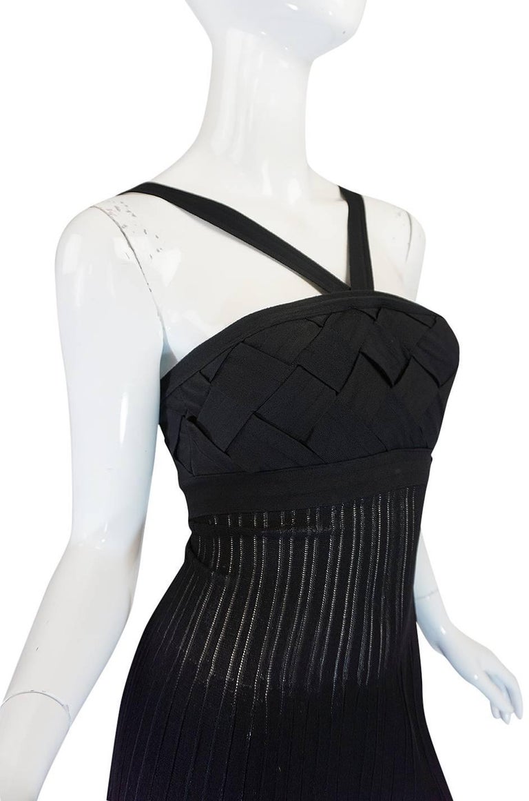 2008C Chanel Resort Runway Knit Bandage Halter Top Dress For Sale at