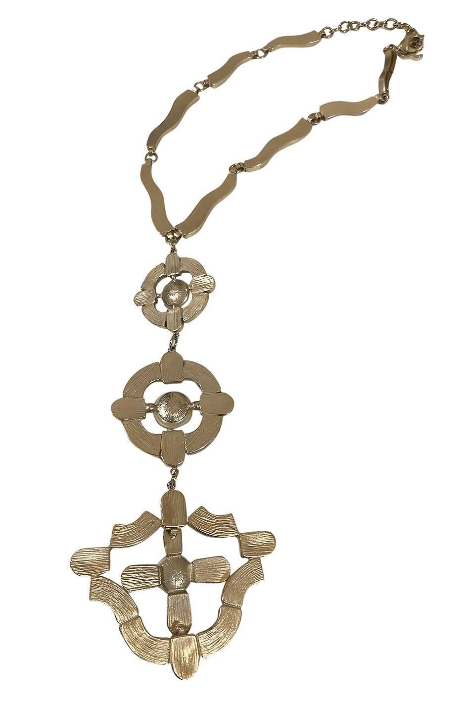 Fall 2007 Chanel Byzantine Cross Gripoix Pendant Necklace 1