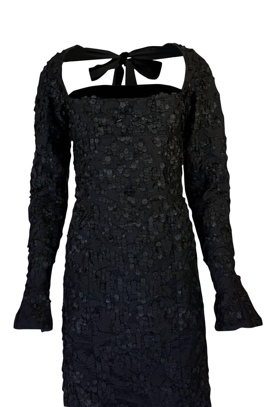 Tom Ford for Yves Saint Laurent Runway Textured Dress, F/W 2002  In Excellent Condition In Rockwood, ON