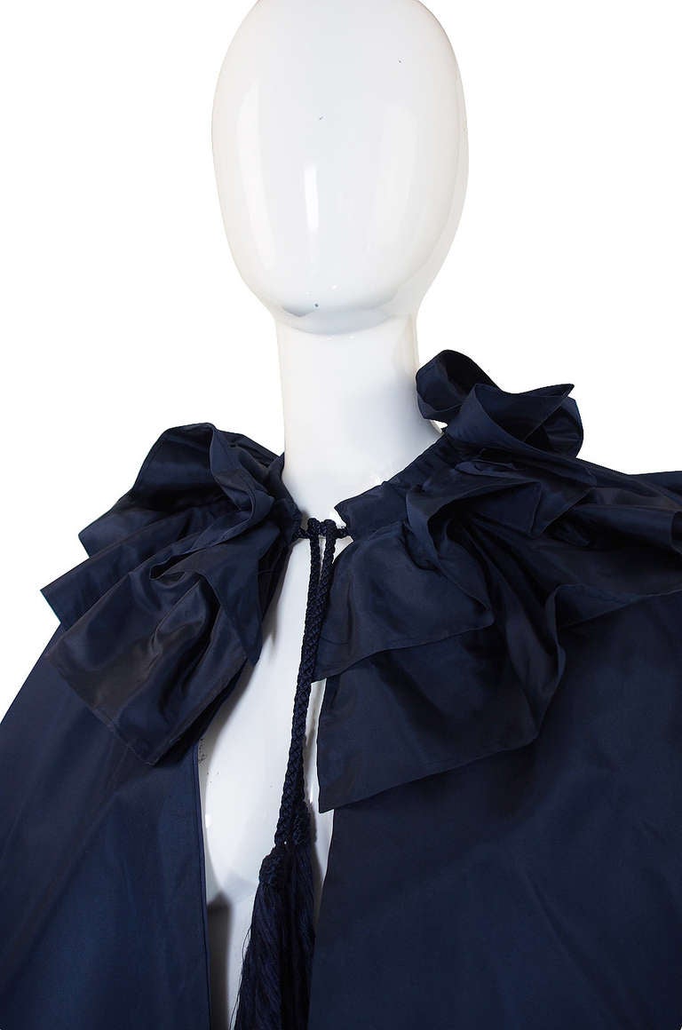 1980s Silk Chanel Cape and Ballgown Skirt For Sale 3