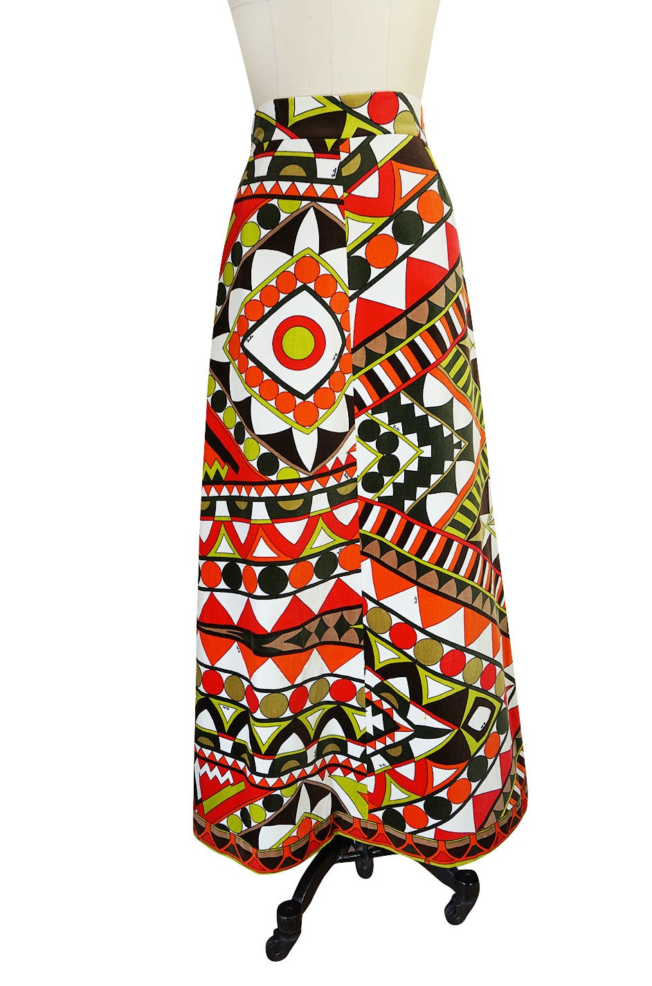 Beautiful 1960s Velvet Emilio Pucci Maxi Skirt 2