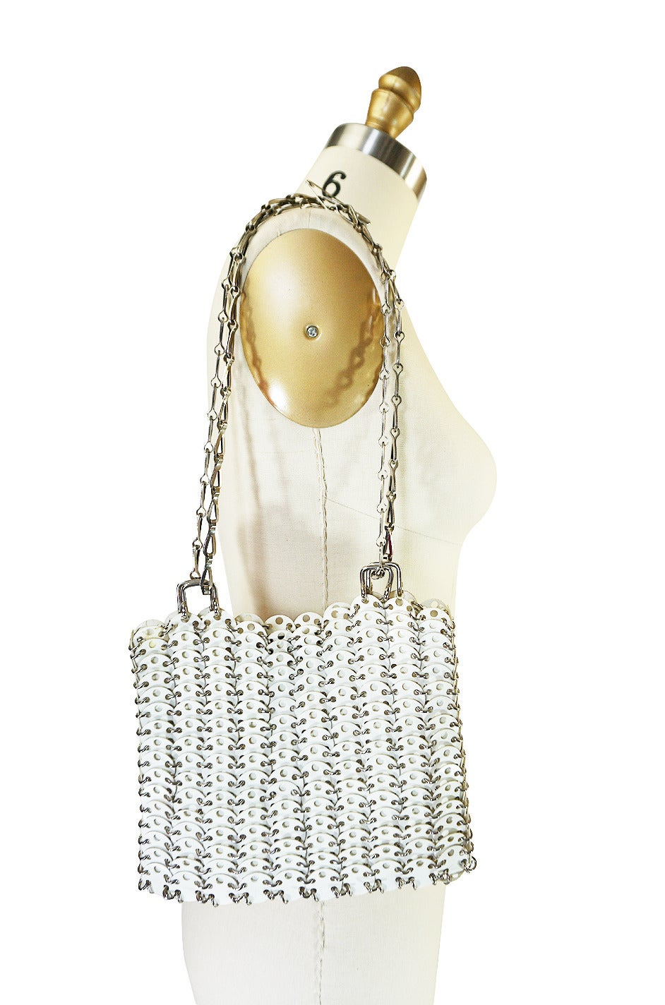 paco rabanne silver bag