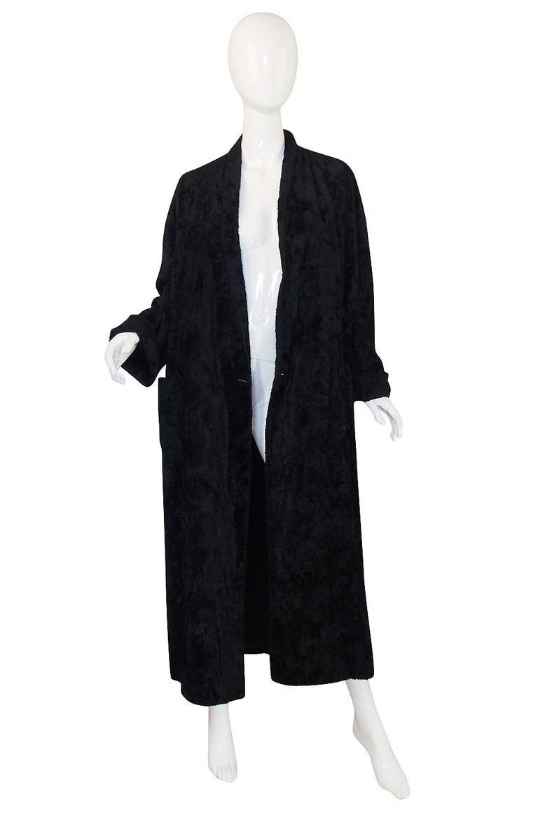 1970s OMO Norma Kamali Faux Fur Tuxedo Coat In Excellent Condition In Rockwood, ON