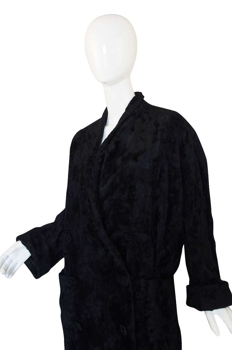 Women's 1970s OMO Norma Kamali Faux Fur Tuxedo Coat