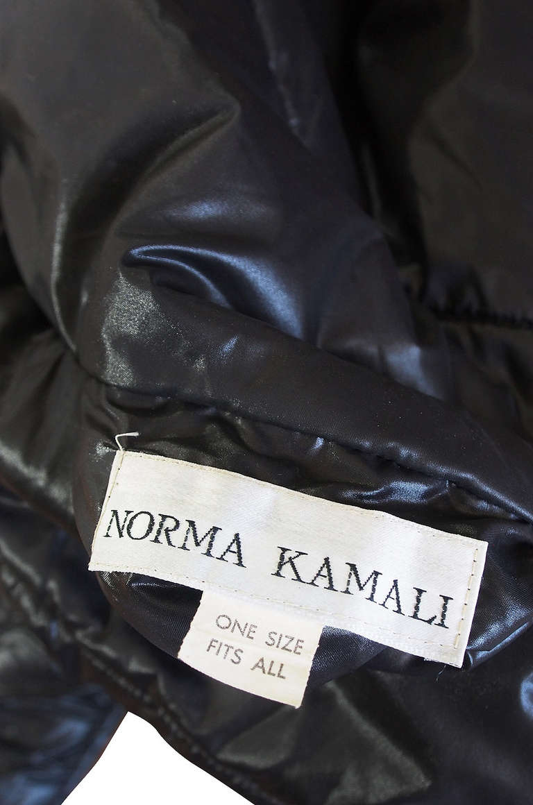 Women's Rare Early 1980s Norma Kamali Sleeping Bag Coat