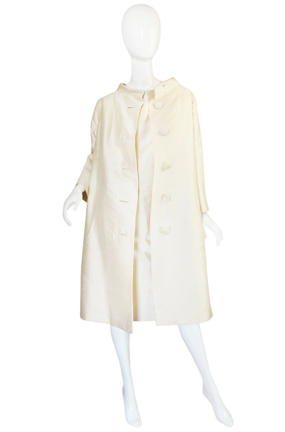 c1960 Christian Dior London Couture Numbered Coat & Dress In Excellent Condition In Rockwood, ON