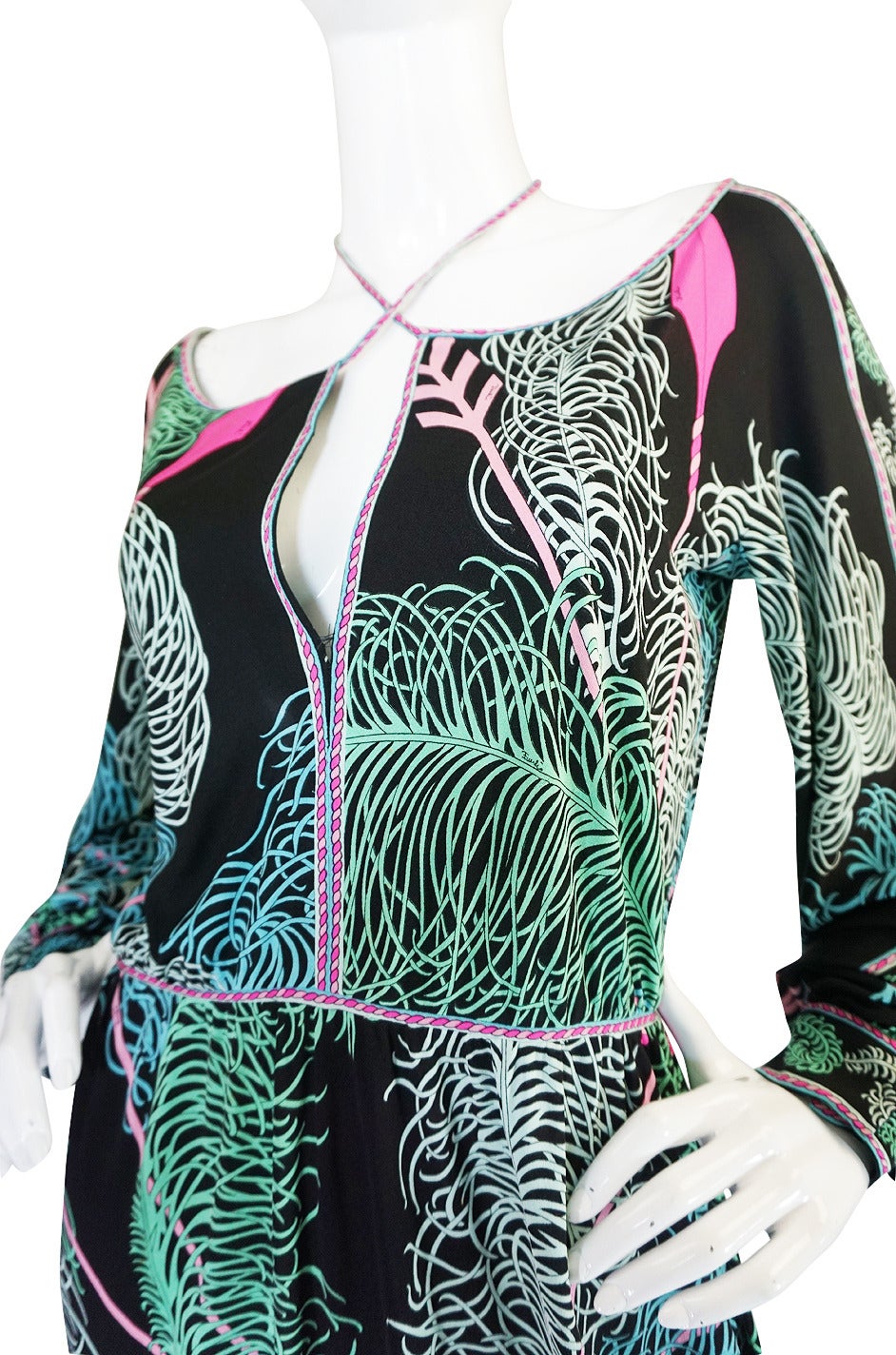 1960s Bright Print Silk Jersey Emilio Pucci Tunic Dress 2