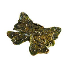 1940s Rare Bes-Ben Butterfly & Leaf Cloche Hat 11
