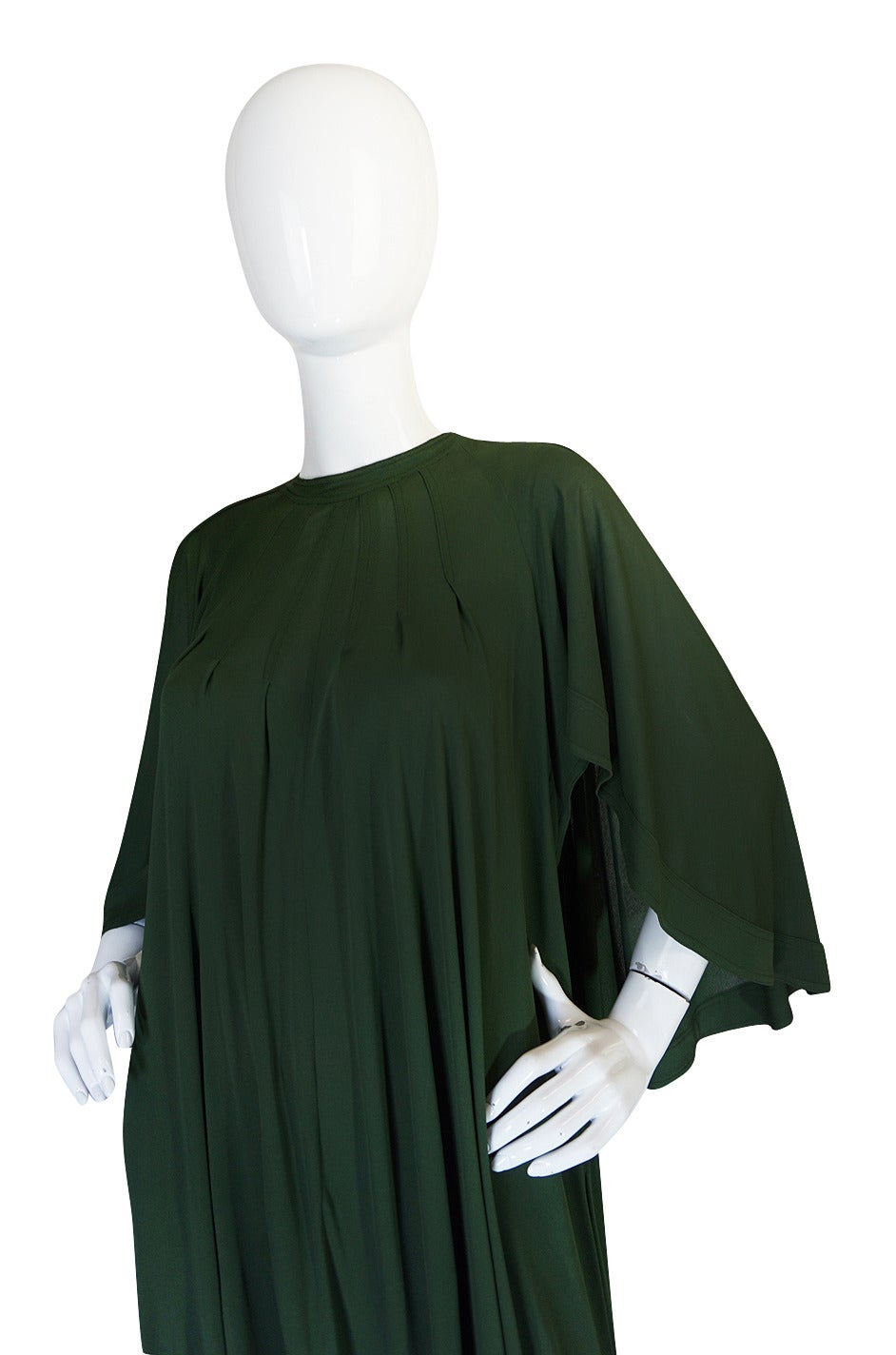 c.1980 Jean Muir Cape Back Museum Piece Dress 2