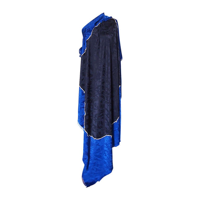Vintage Yves Saint Laurent Huge Silk Scarf For Sale