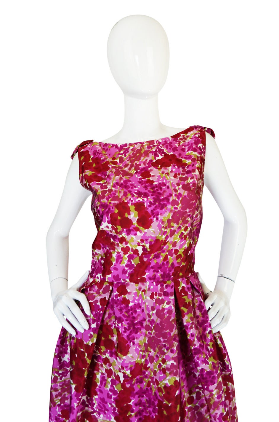 Recent NWT Christian Dior Pink Floral Silk Dress 4