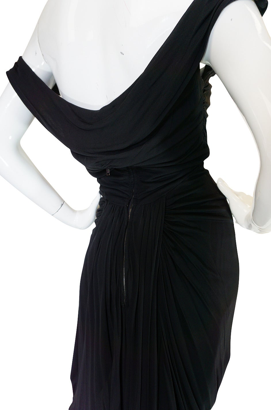 Extraordinary 1940s Ceil Chapman Attr Jersey Dress 1