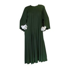 c.1980 Jean Muir Cape Back Museum Piece Dress