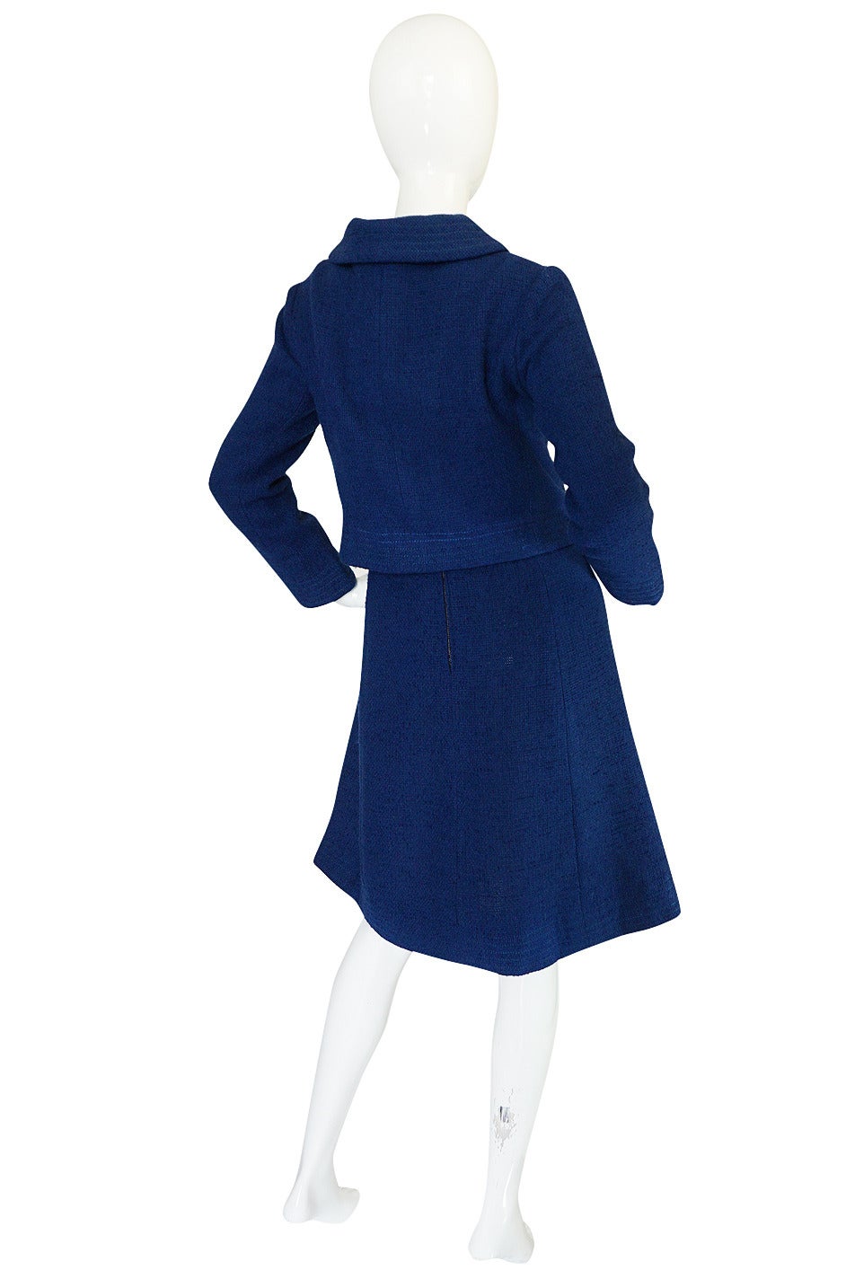 1950s Rare Christian Dior for Japan Blue Suit 3