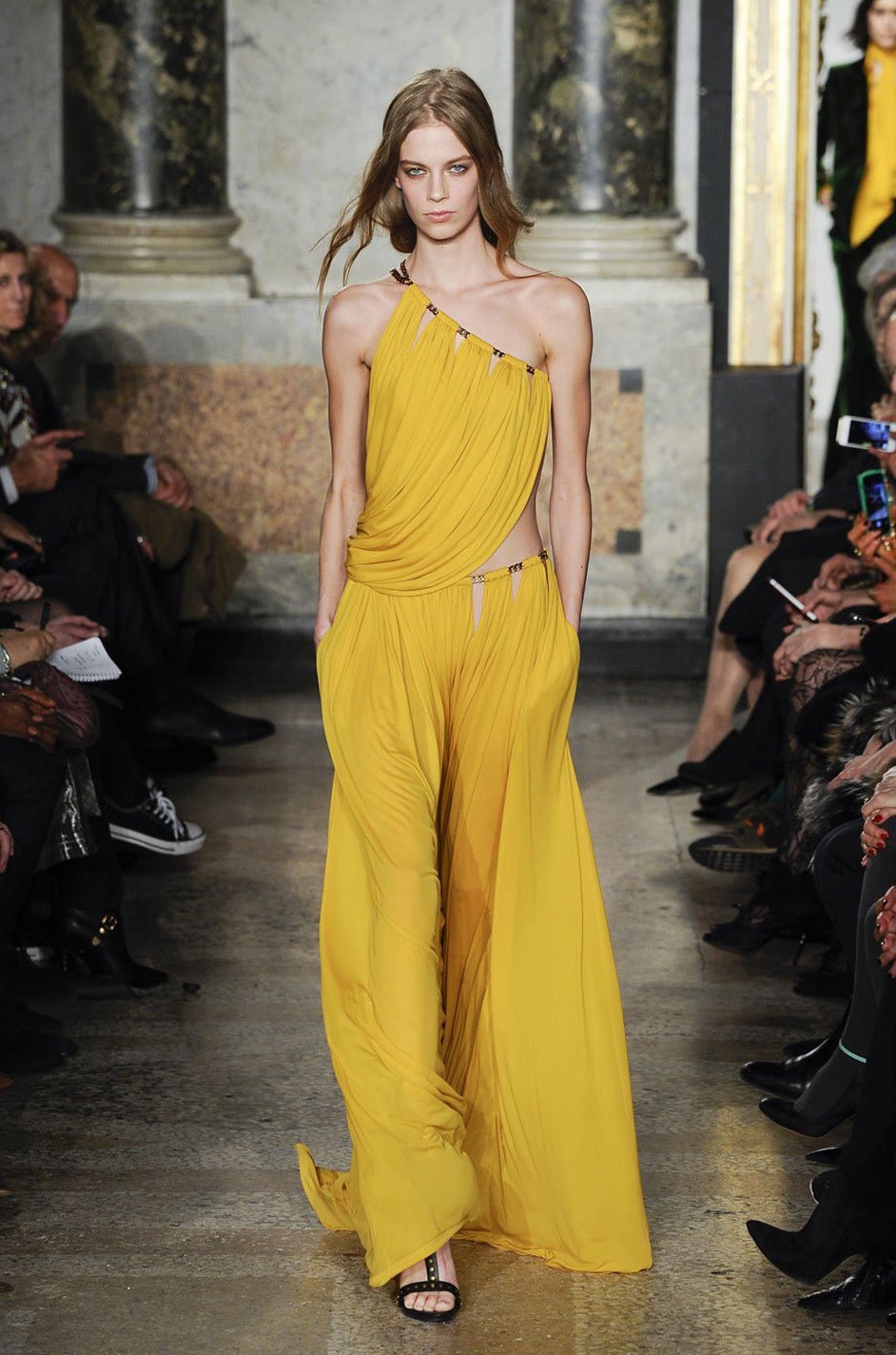 Women's F/W 2014 Runway Pucci Backless Jersey Gown