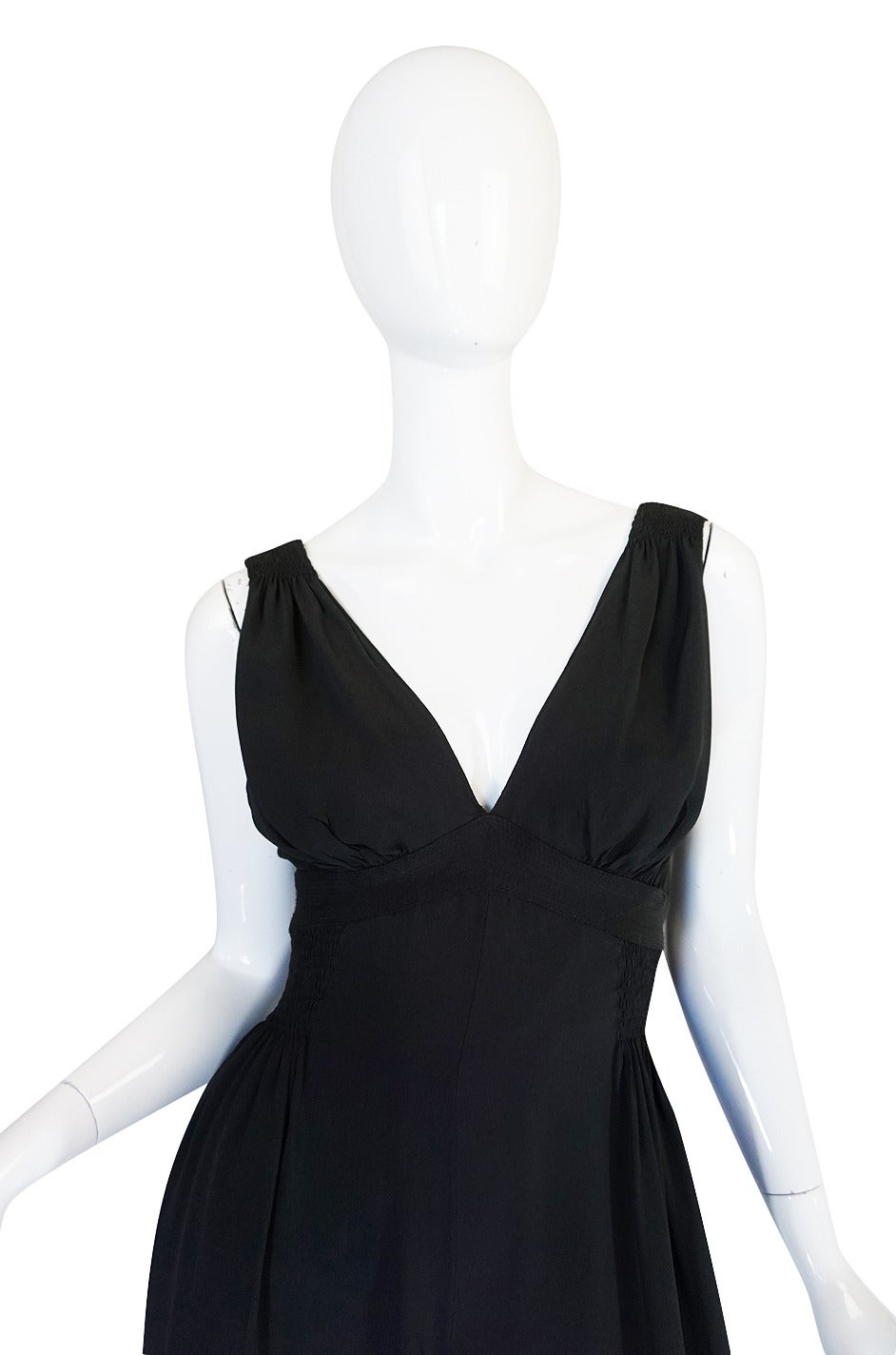 Rare 1960s Ossie Clark Attr. Quorum Black Jumpsuit 3