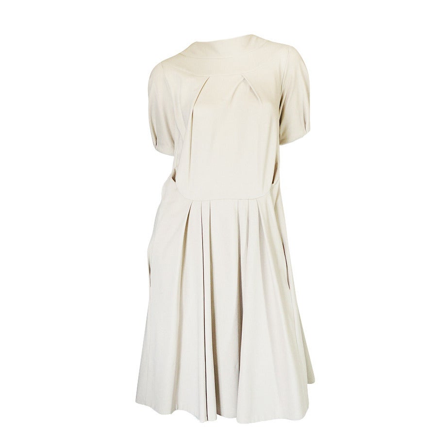 Early 2000s Off White Jersey Marni Dress at 1stDibs