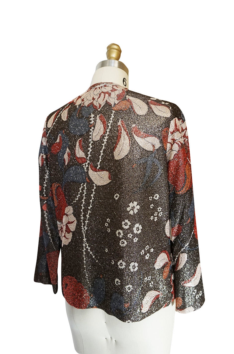 1960s Sequin & Metallic Lurex Bill Blass Dress Set 5