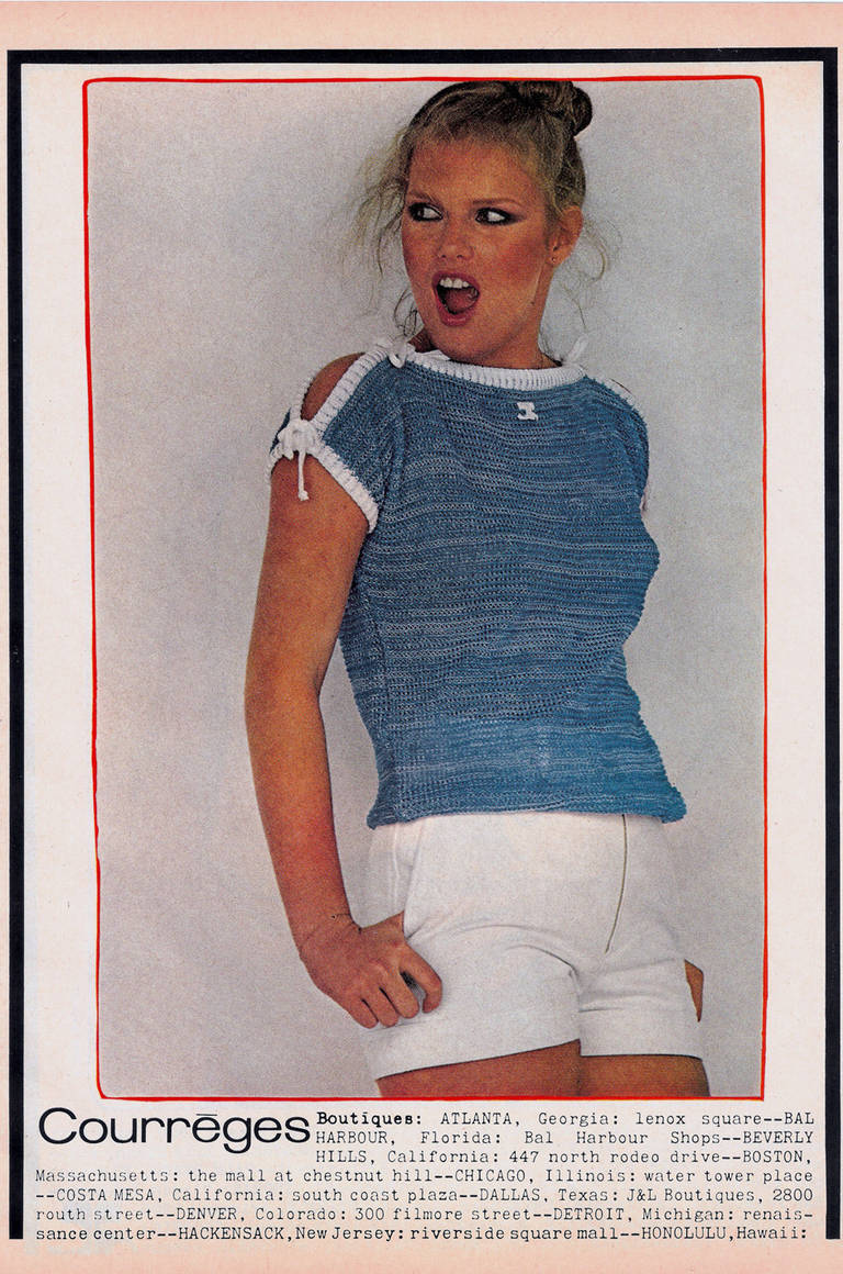 S/S 1978 Ad Campaign Courreges Sweater & Pant For Sale 5