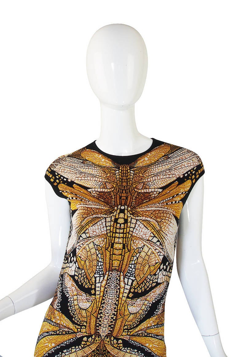 Recent Alexander McQueen Dragonfly Dress In Excellent Condition In Rockwood, ON