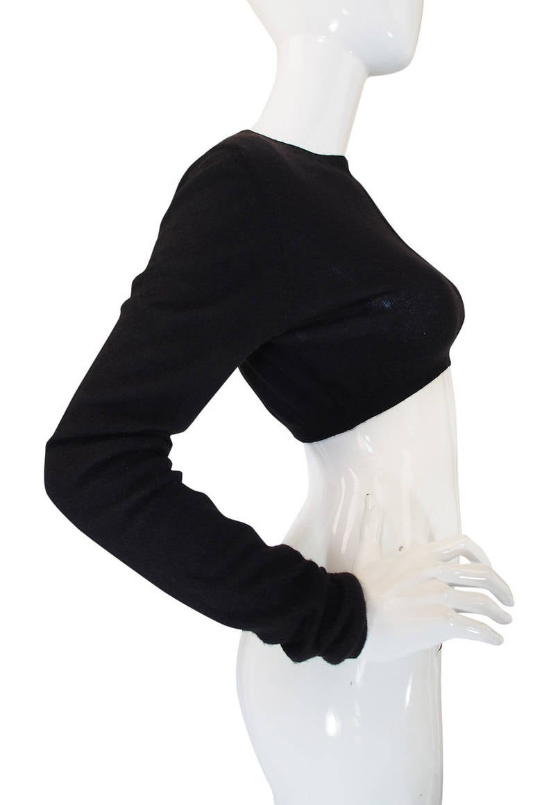 Women's Recent Prada Cashmere Crop Top Sweater