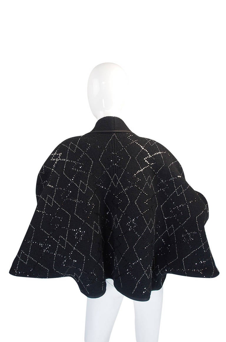 Women's 1970s Sequin Wool Yves Saint Laurent Jacket For Sale