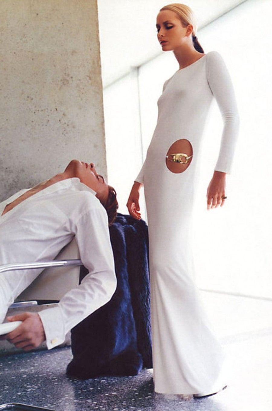 Documented F/W 1996 Tom Ford for Gucci KeyHole Gown 5