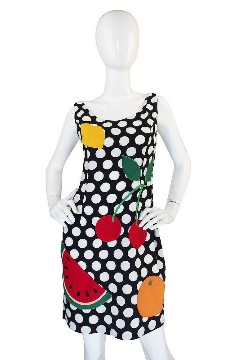 moschino fruit dress