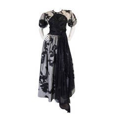 1970s Spectacular Geoffrey Beene Silk Gown 10