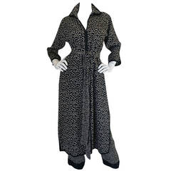c1970s Yves Saint Laurent Haute Couture Tunic & Pant Set