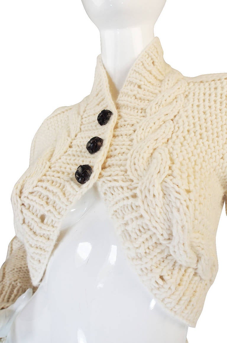 F2005 RTW Alexander McQueen Cable Knit Sweater 1