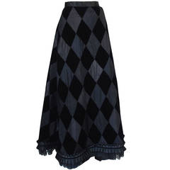 c1980 XL Yves Saint Laurent Ball Gown Skirt