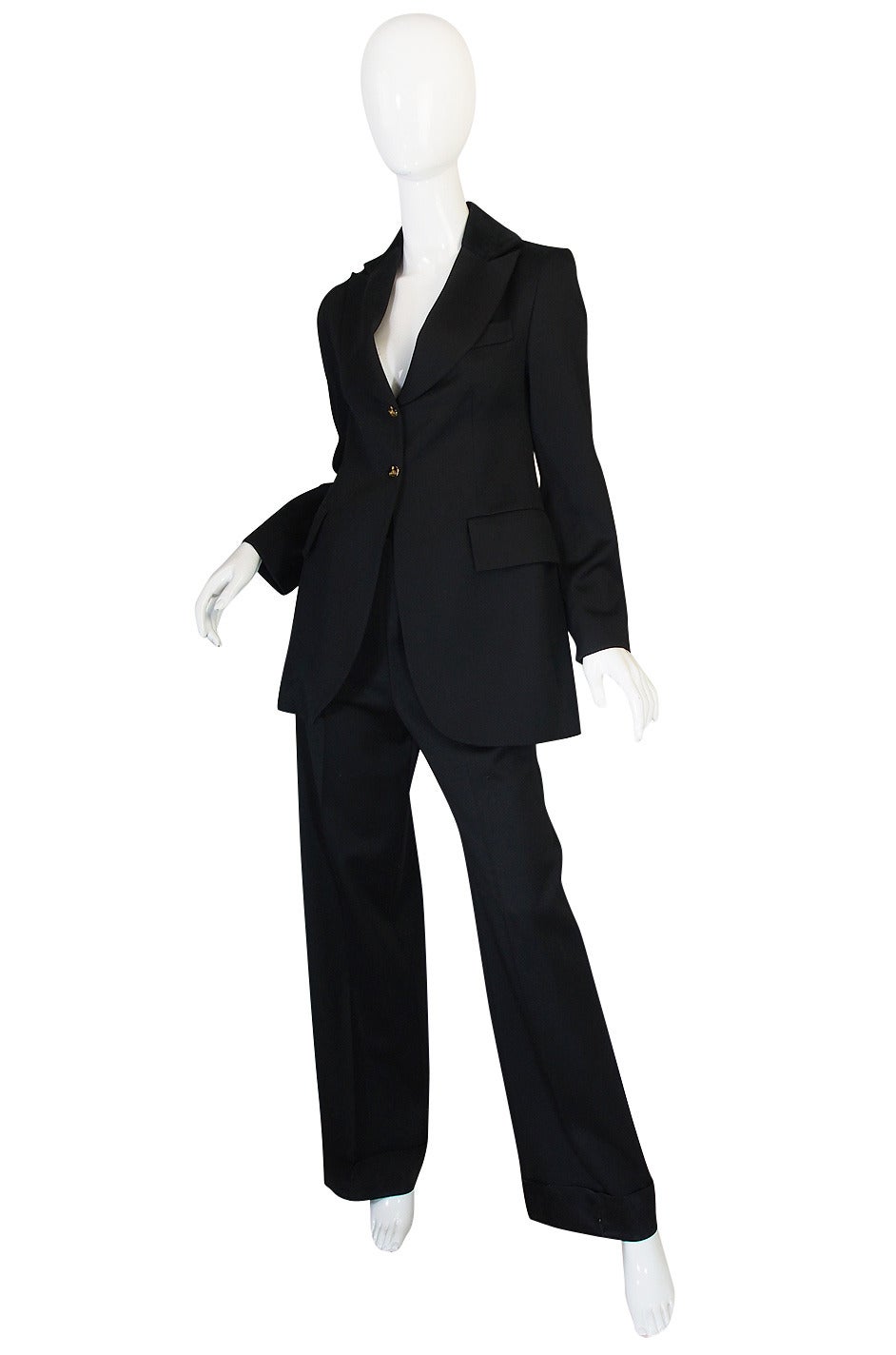 Rare 1990s Vivienne Westwood Black Tuxedo Suit In Excellent Condition In Rockwood, ON