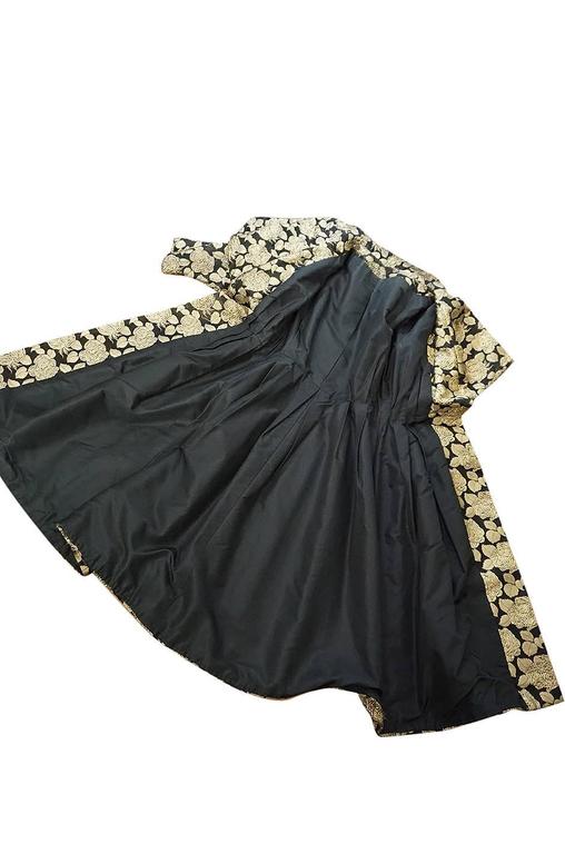 1950s Rich Gold Thread Silk Brocade 