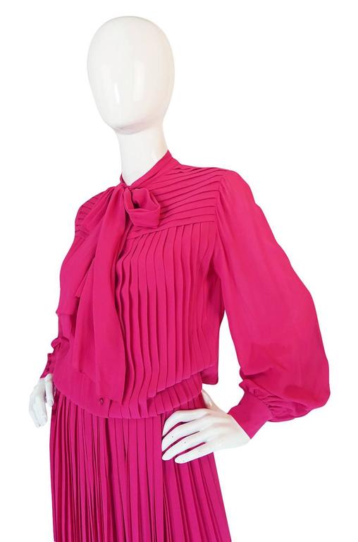circa1976 Haute Couture Louis Feraud Day Dress For Sale at 1stdibs