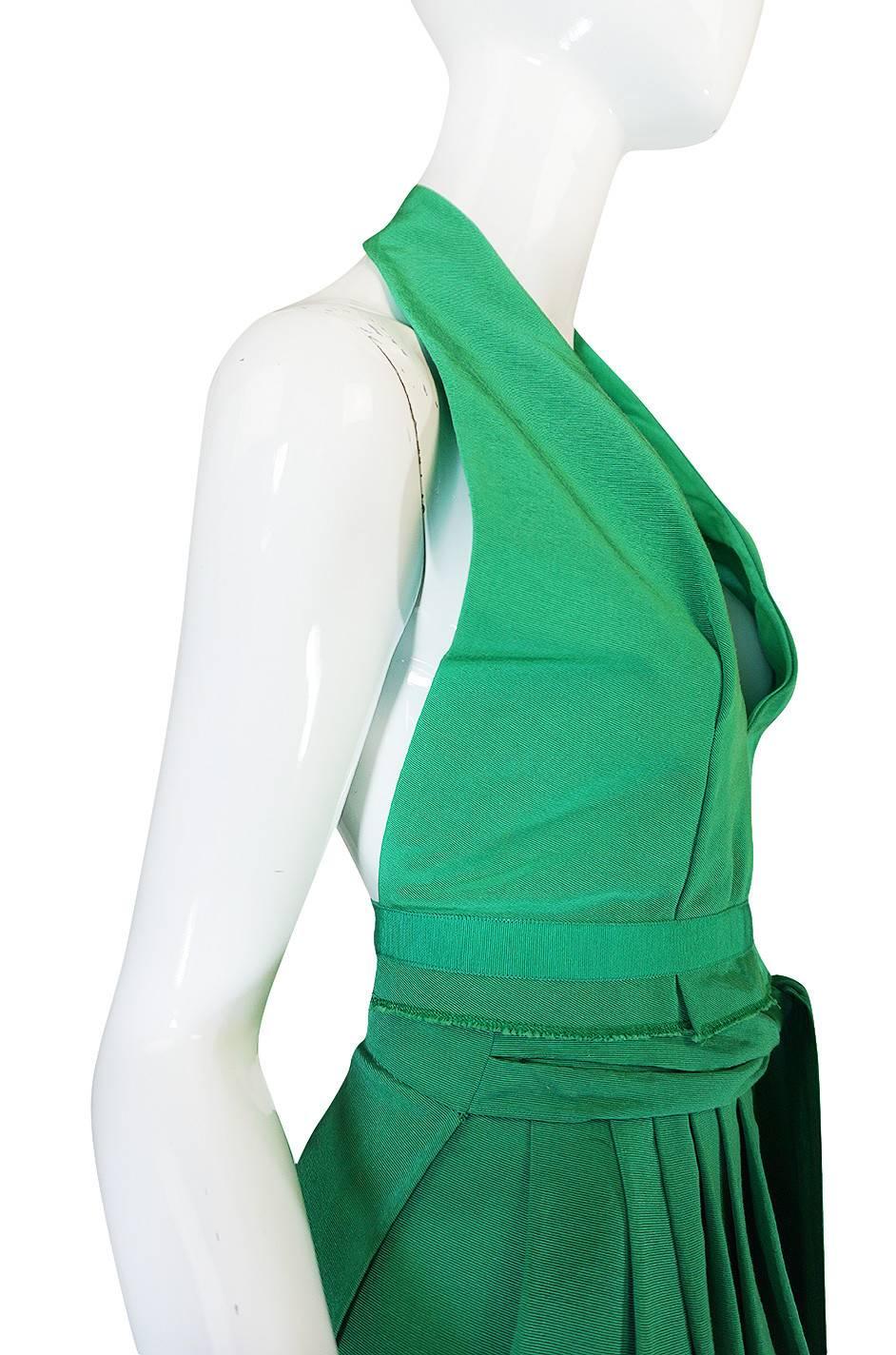 Women's 1960s Pauline Trigere Backless Structured Halter & Skirt Dress Set