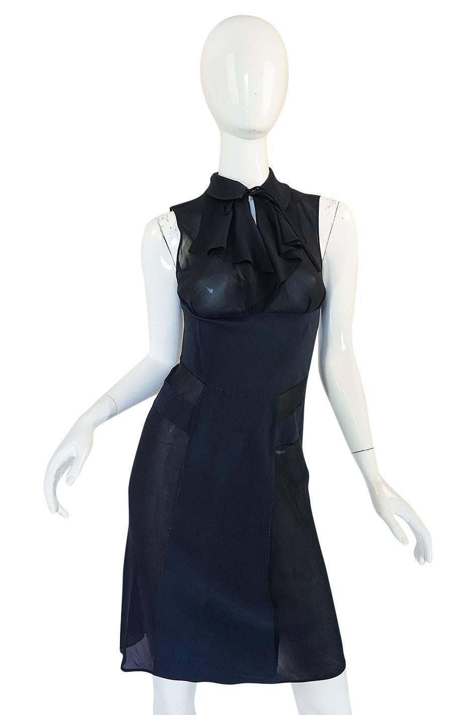 c1968 Guy Laroche Haute Couture Navy Silk Dress Ensemble In Good Condition In Rockwood, ON