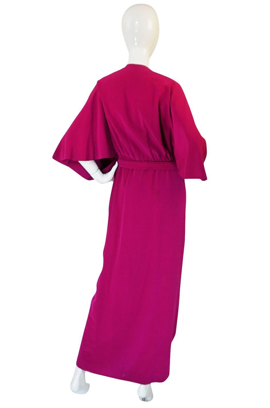 This exceptionally beautiful, draped, heavy silk Jean Patou dress that is an absolutely masterpiece and an important representation of the house of Patou and the level of haute couture they were producing at this time. Jean Patou once said 