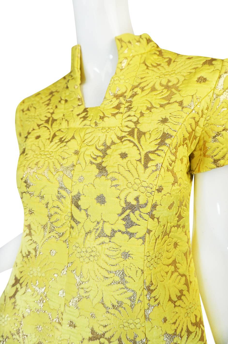 c.1968 Early Oscar de la Renta for Jane Derby Silk Dress 3