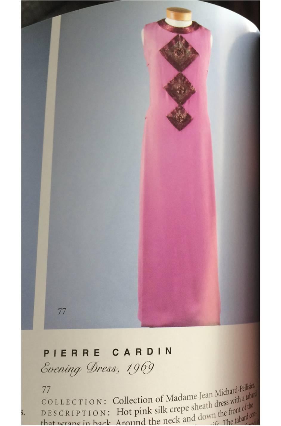 c1969 Possible Pierre Cardin Beaded Dress & Vest Set 5