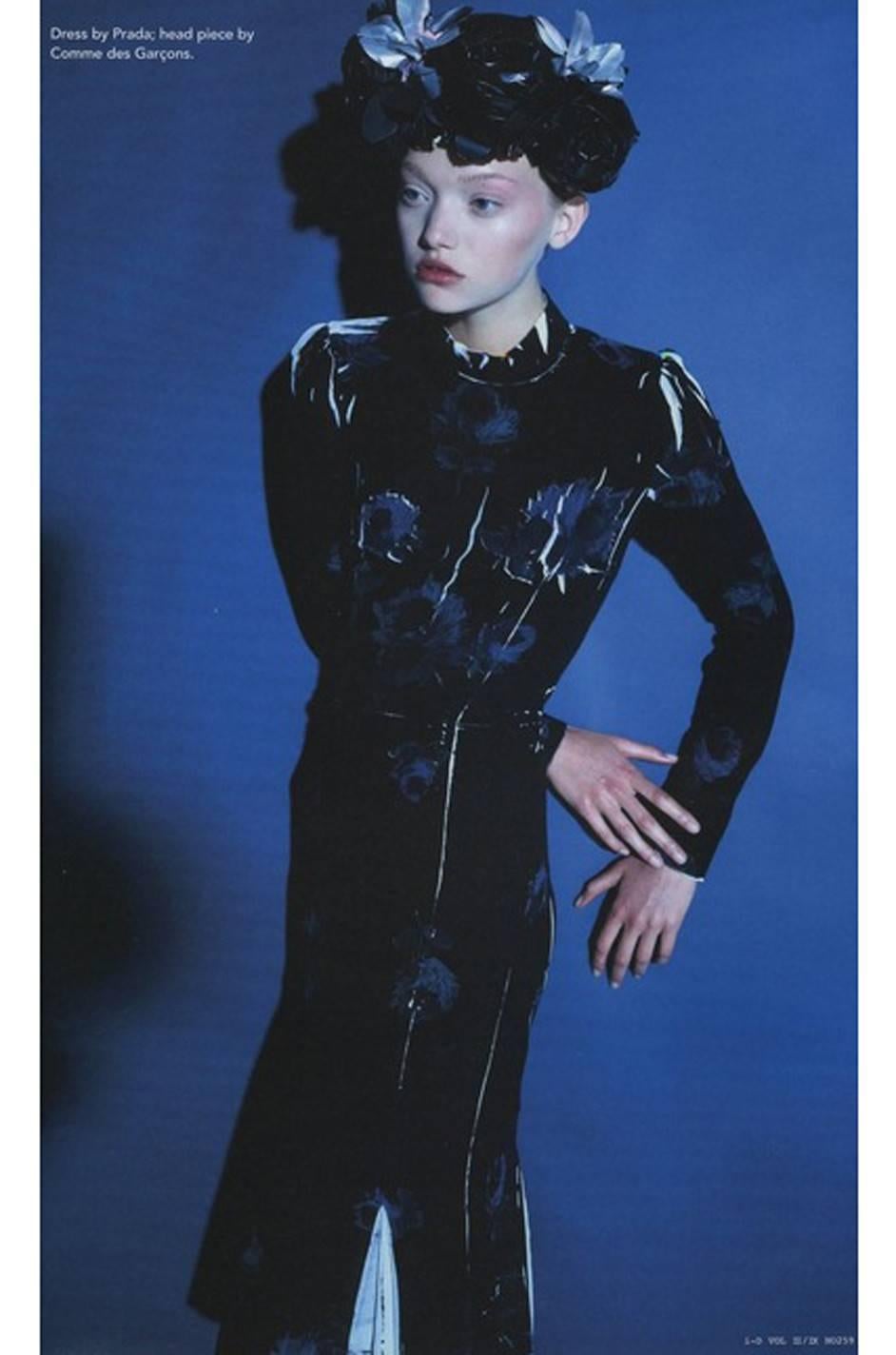 F/W 2005 Look #43 Runway Floral Silk Prada Dress 5
