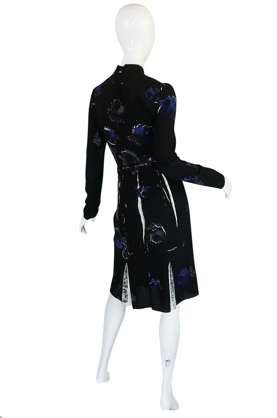 

This is the second time I have had this fantastic little dress in the shop but one size larger this time. It is easily one of the most recognizable of the dresses that walked the 2005 runway from Prada. It is constructed from a gorgeous custom