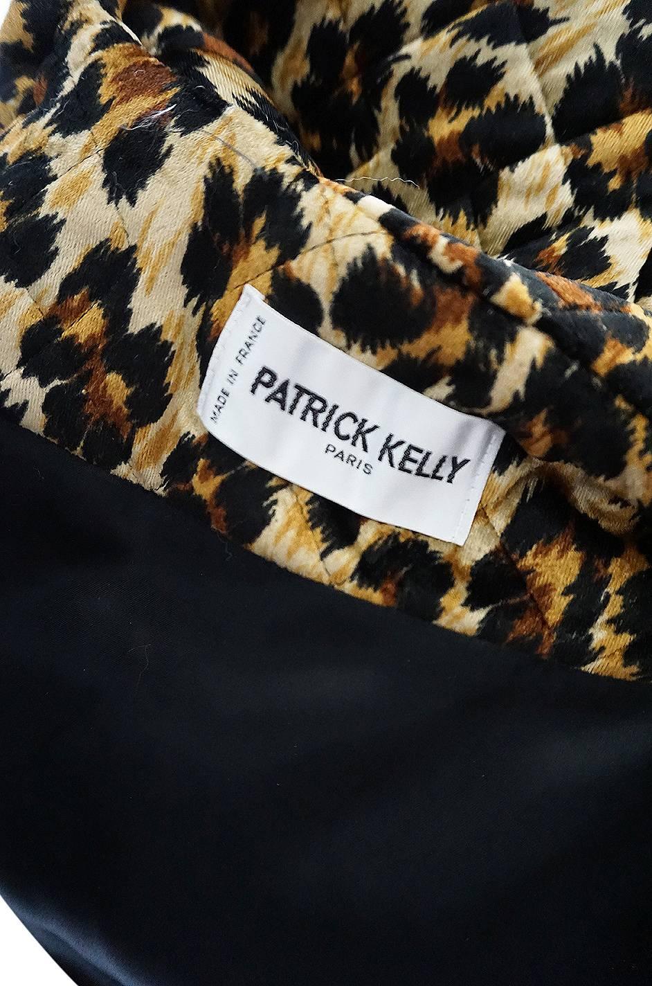 1980s Patrick Kelly Leopard Print Sleeping Blanket Coat 3