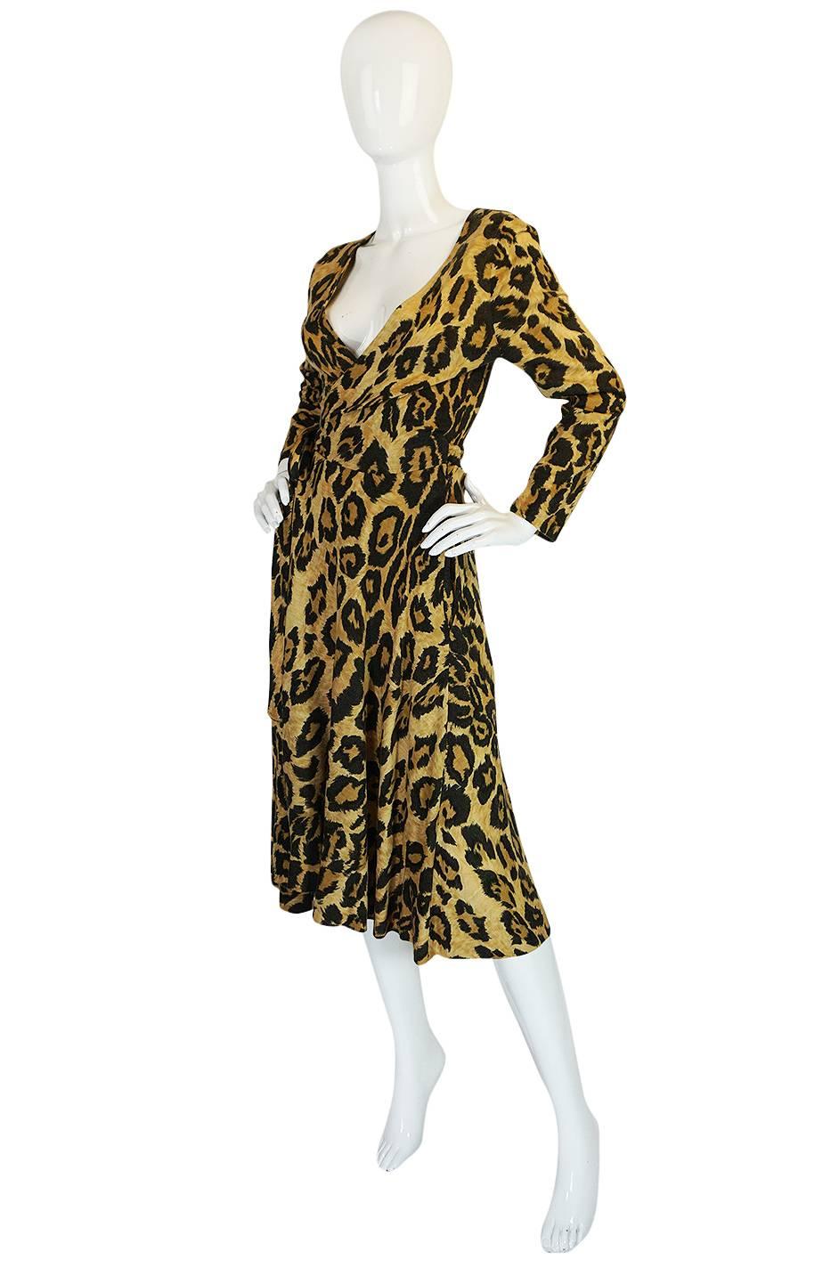 dvf leopard dress
