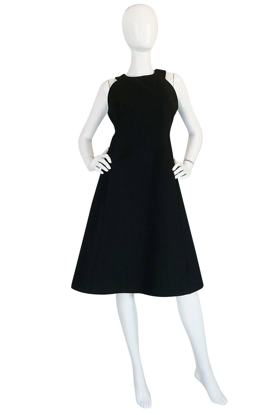 This wonderful dress and graphic jacket set is a testament to the greatness of James Galanos who just recently passed away at the age of 92. Galanos was one of the great American Couturiers and his work stays relevant season after season. This set