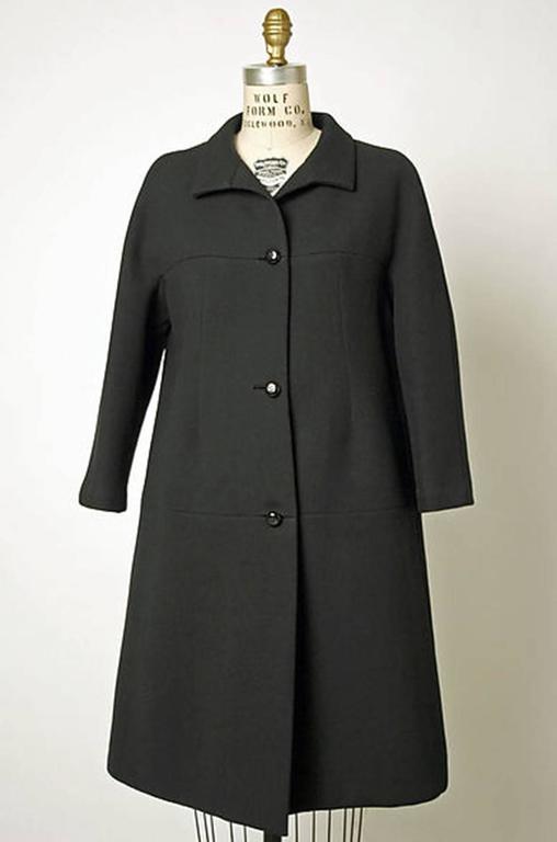 c1962-63 Cristobal Balenciaga Haute Couture Cashmere Coat at 1stDibs ...
