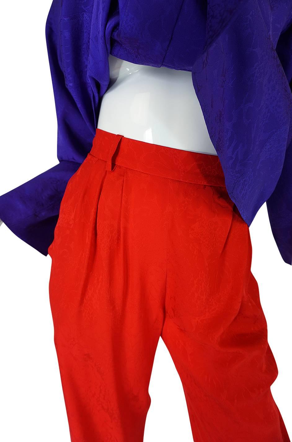 1993 Ad Campaign Yves Saint Laurent Silk Top & Pant Set 3